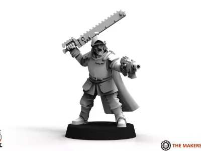 Feudal Guard - Infantry Sergeant Builder 3D print model
