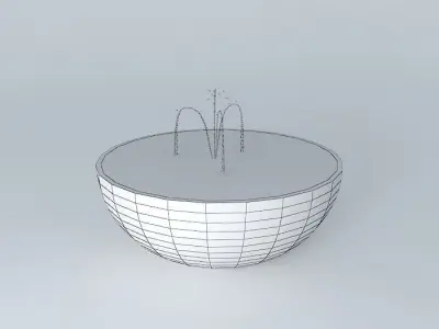Basin with fountain Free 3D model