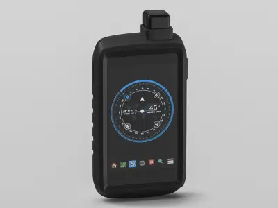 Digital Compass Device 3D model