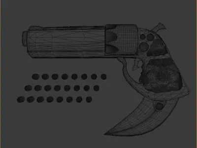 Peace gun Free 3D model