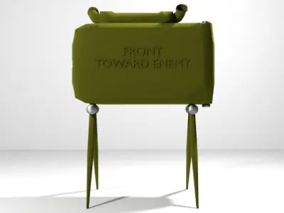 Landmine side Attack Claymoremine 3D model