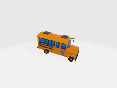 Stylized Bus 3D Model Free 3D model