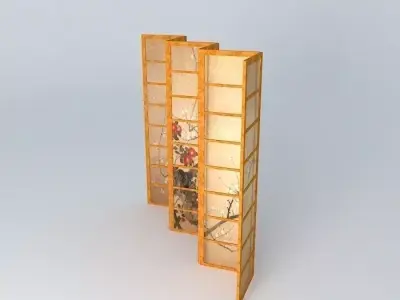 Japanese Screen Free 3D model