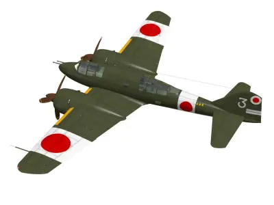 Ki46 Type III otsu Dinah 3D model