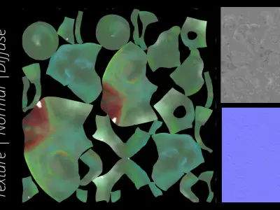 Frog Creature Low-poly 3D model