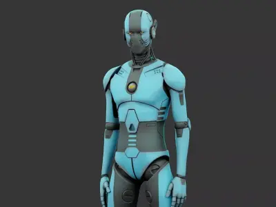 i-HOMO 09  Rigged for Unreal Engine - Unity - MIXAMO 3D model