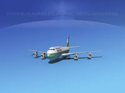 Boeing 747-400 Cathay Pacific 3D model