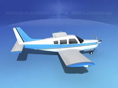 Piper Turbo Arrow 240 V04 3D model