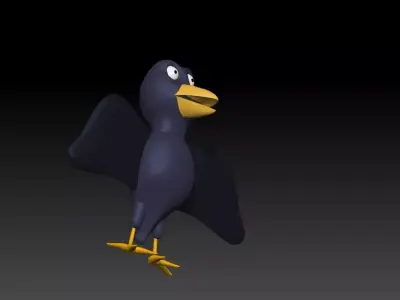 Crow 3D Model 3D model