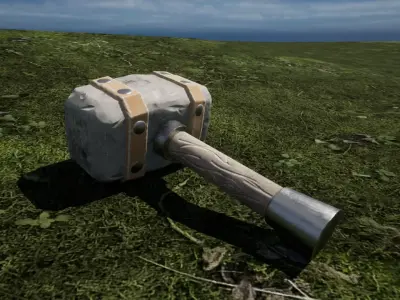 Stone Destroyer Free low-poly 3D model