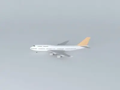 Airplane in Guarulhos Airport 3D model