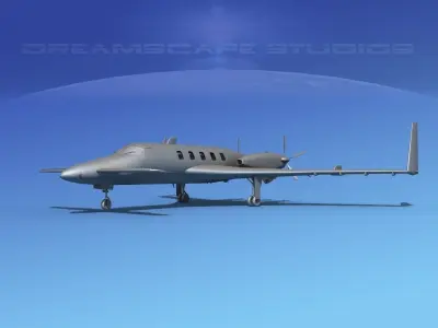 Beechcraft Starship 2000 BM 3D model