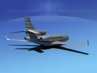 Dassault Falcon 7X V10 3D model