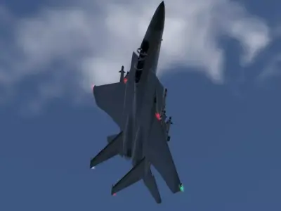 F-15C Eagle High Quality  3D CGI Model Low-poly 3D model