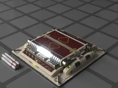 Imperial Medium Missile Launcher 3D model