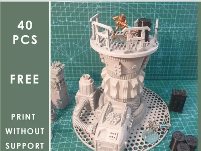 SCI-FI bits set 2 Free 3D model