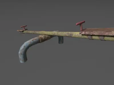 Soviet Oldschool Teeter Low-poly 3D model