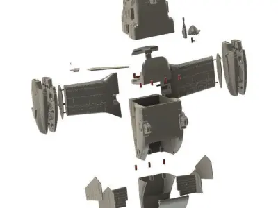 Osprey v22 Military aircraft scale 1-18 3D print model