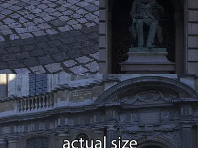 Conscience square HDRi 3D model