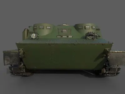 BTR-50PK tank 3D model