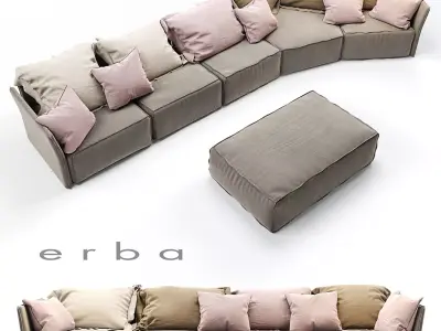Modular sofa Indipendent Erba  Free 3D model
