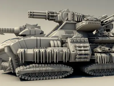 Legendary tank 3D print model