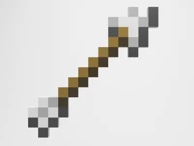Minecraft Wooden Primary Tools MUST READ DESCRIPTION Low-poly 3D model