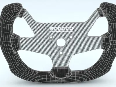 Steering Wheel Sparco F10AC 3D model