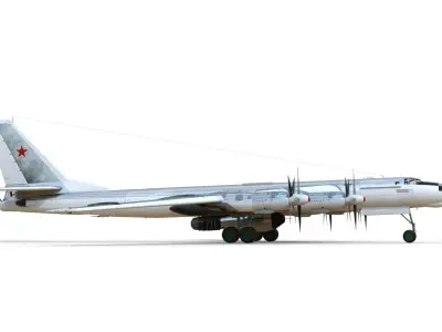 Tupolev Tu-95V Bear A Tsar Bomba 3D model