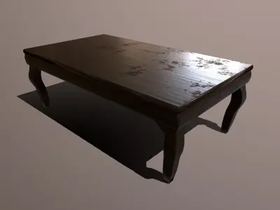 Table Free low-poly 3D model buy