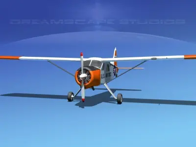 Dehaviland DH-2 Beaver USAF 4 3D model