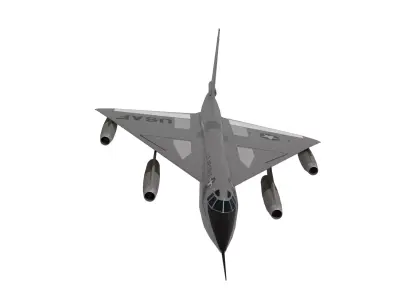 Convair B 58 Strategic Bomber 3D model