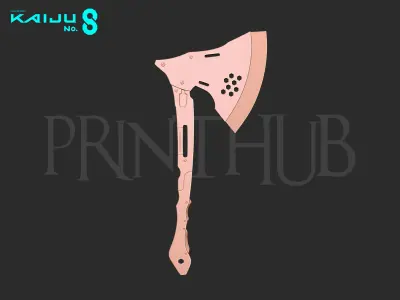 Kaiju No 8 - Kikoru Shinomiya Axe AX-0113 3D print model