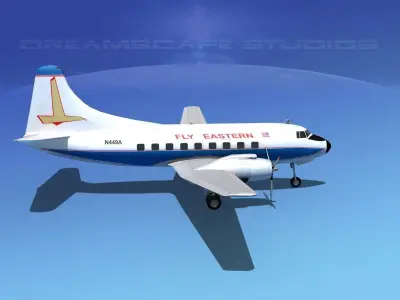 Martin 404 Eastern Airlines 1 3D model