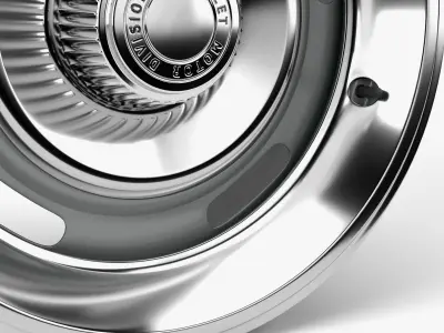 60s Rally Wheel with Trim 3D model