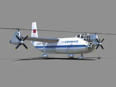 Kamov Ka-22 Low-poly 3D model