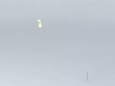 Boeing 747 800 Emrgency Exit Free 3D model