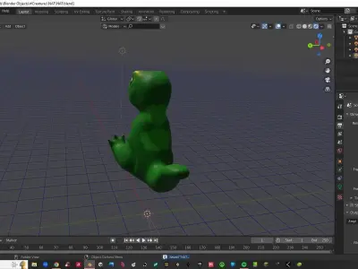 Dinosaur Small Low-poly 3D model