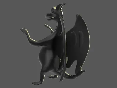 Cartoonish Dragon v3 Low-poly 3D model