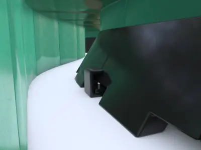 Public Bench Modern Low-poly 3D model