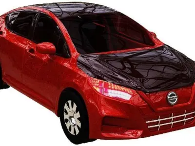 Nisson Car group Low-poly 3D model