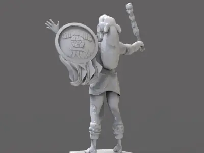 Jaguar Warrior 3D print model