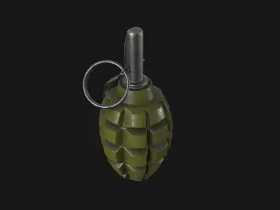 F1 Grenade Low-poly 3D model