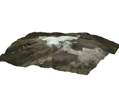Volcan Nevado Del Ruiz - Nevado Del Ruiz Volcano 3D model