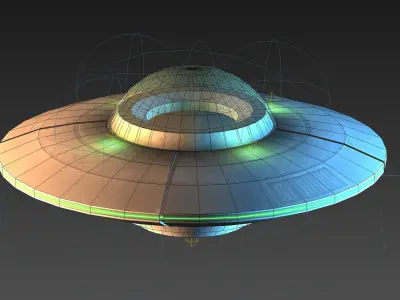 FREE Flying Saucer Free low-poly 3D model