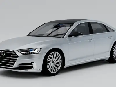 2017 Audi A8  Free 3D model