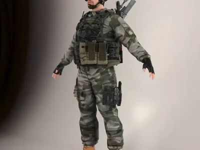 Soldier Lite V1 NR 3D model