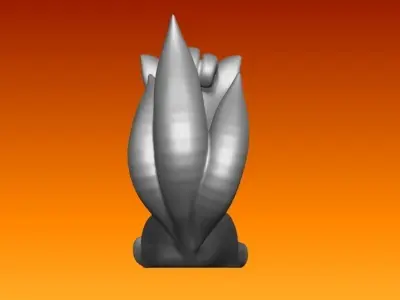 cartoon fox statue Free 3D print model