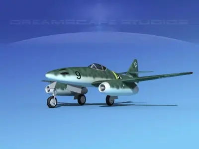 Messerschmitt ME-262A1 Swallow V02 3D model
