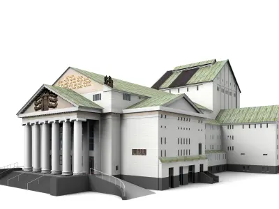 Theatre Duisburg 3D model
